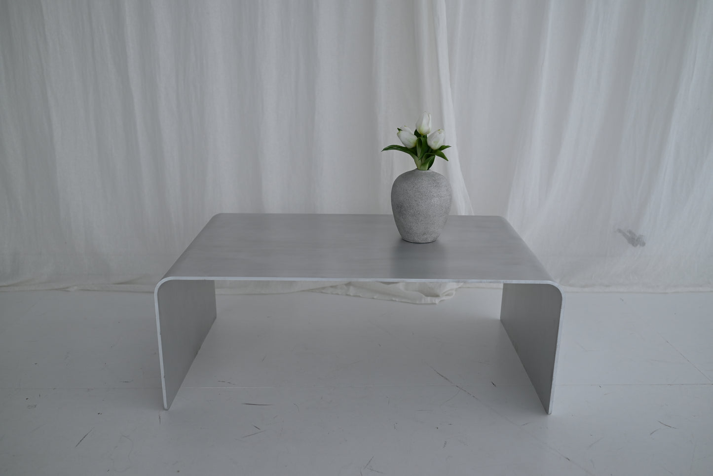 FLOW – Sculptural Waterfall Aluminum Coffee Table