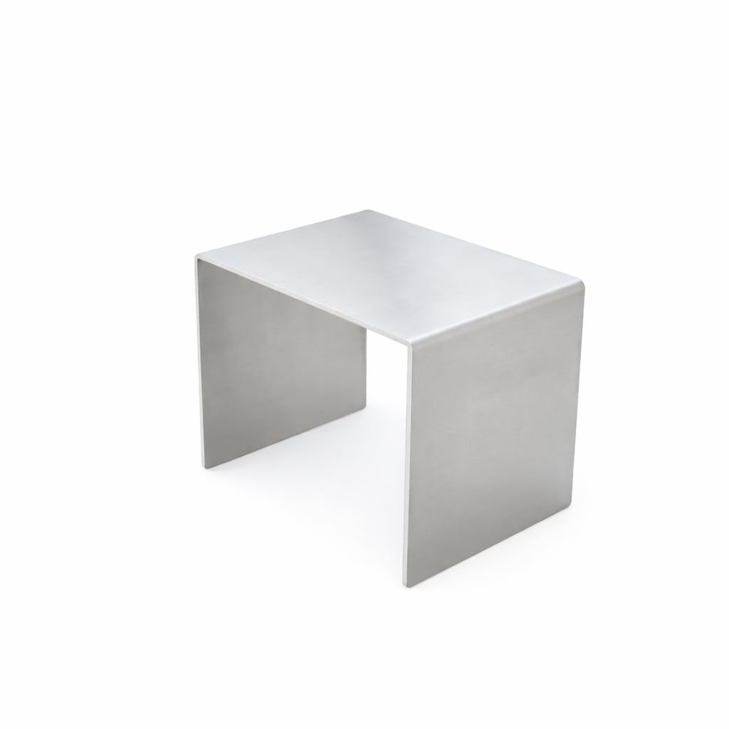Minimalist Aluminum Side Table 10mm | Modern Sculptural Accent Table