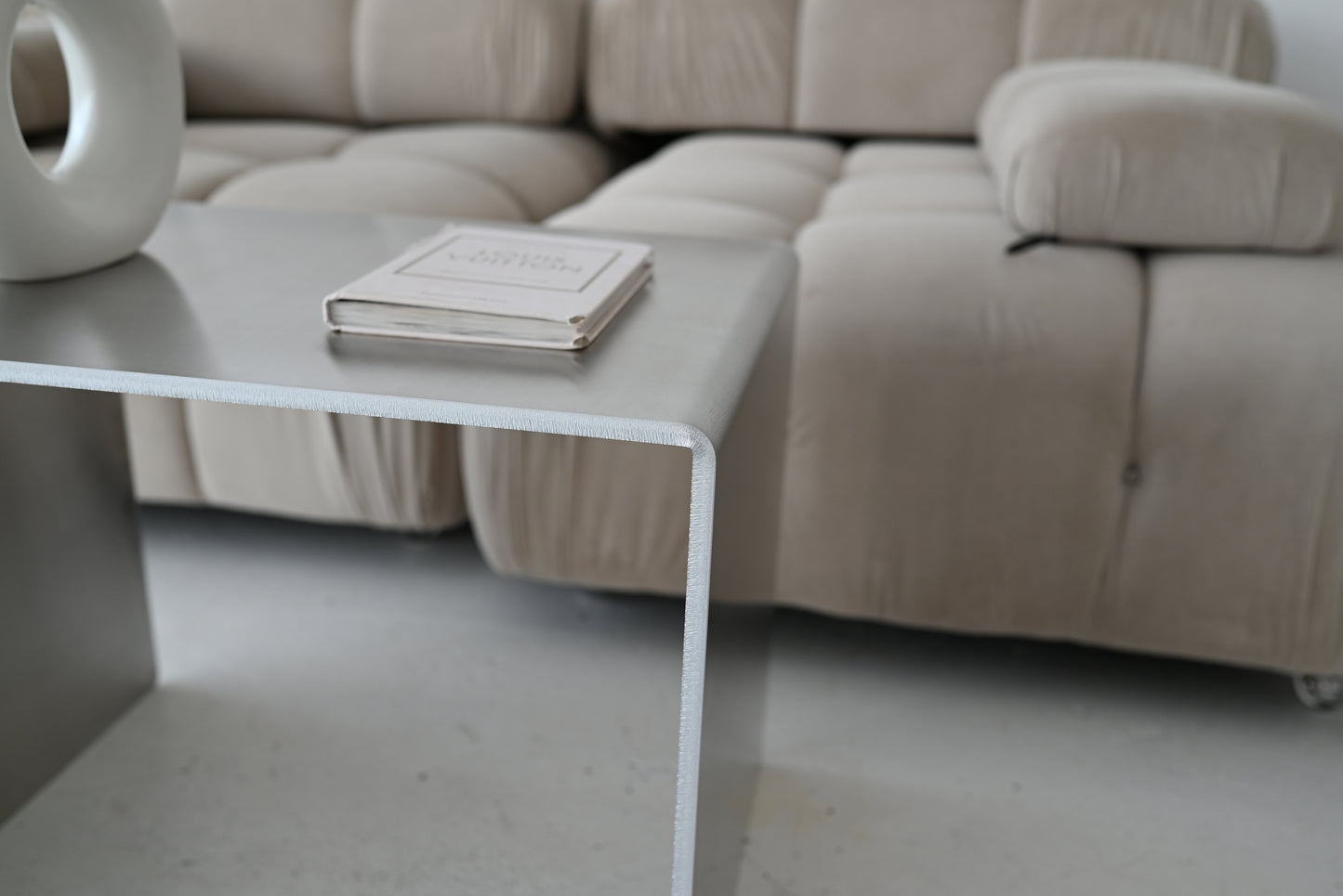 Minimalist Aluminum Side Table 10mm | Modern Sculptural Accent Table