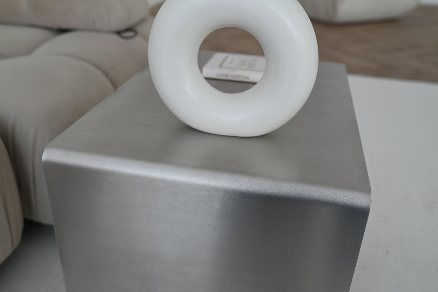 Minimalist Aluminum Side Table 10mm | Modern Sculptural Accent Table