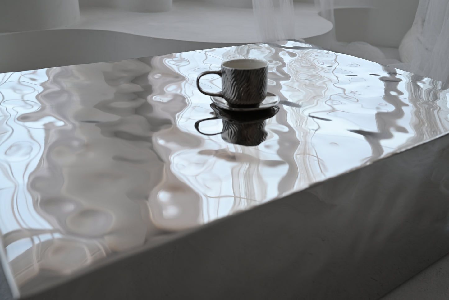 MIRAGE — Sculptural Stainless Steel Table