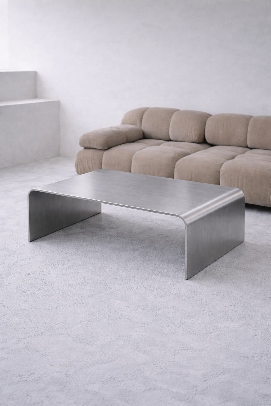 FLOW – Sculptural Waterfall Aluminum Coffee Table