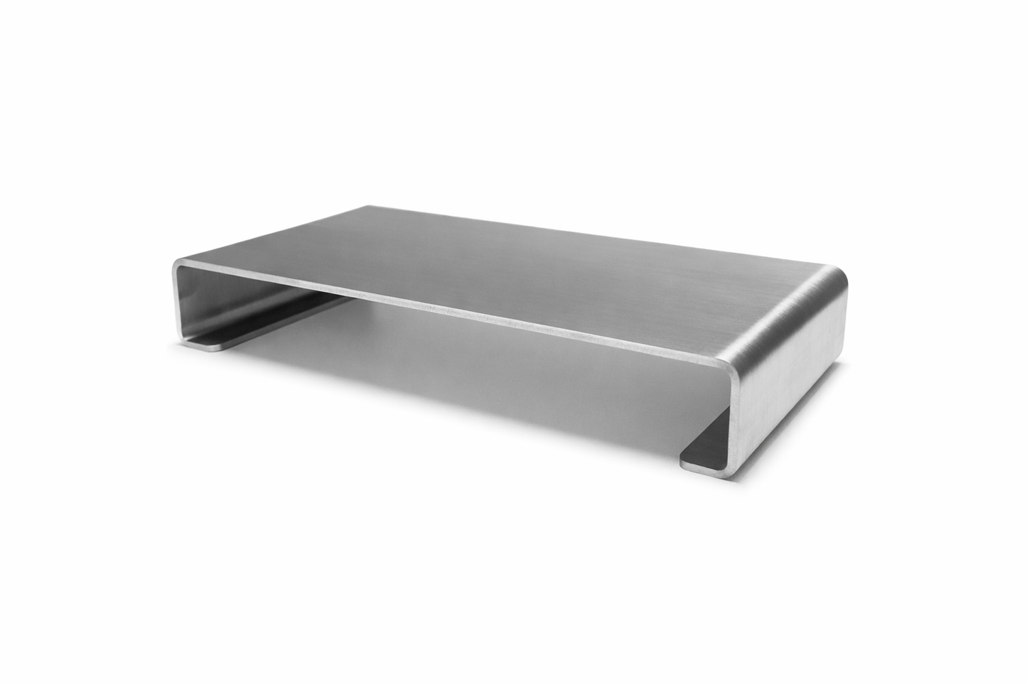 Stainless Steel Monitor Stand, Handmade Modern Desk Accessory