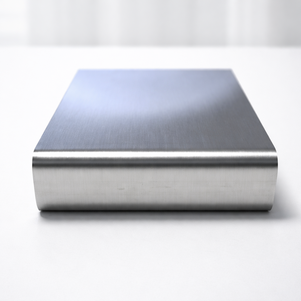 Stainless Steel Monitor Stand, Handmade Modern Desk Accessory