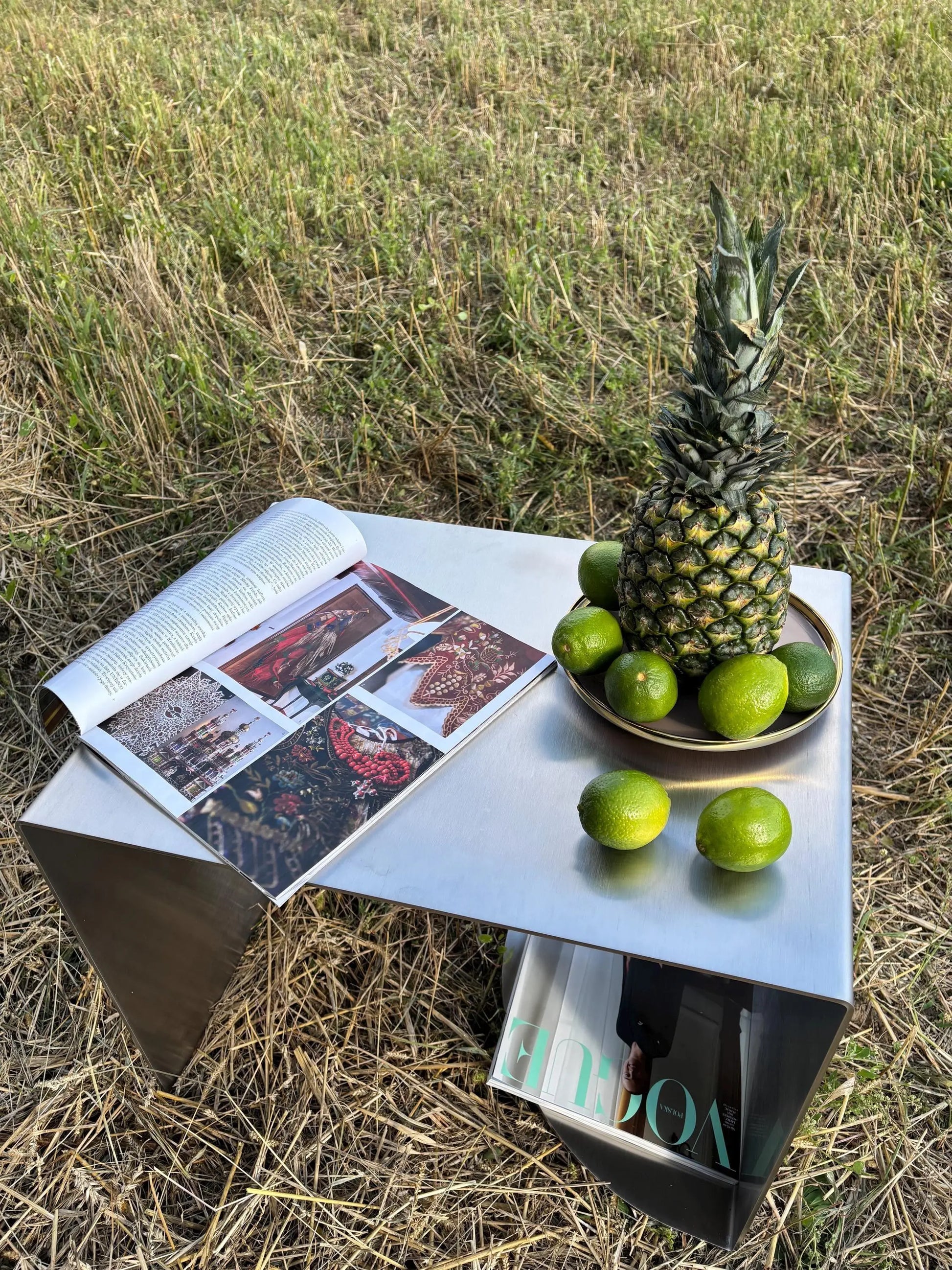 VELIENTO Stainless Steel Side Table - Veliento