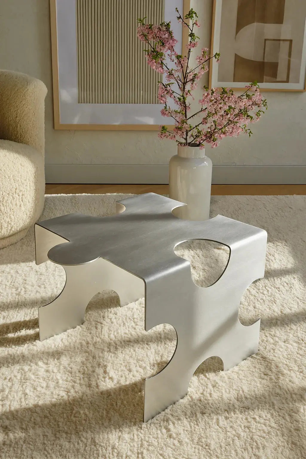 VELIENTO Stainless Steel Puzzle Coffee Table - Veliento