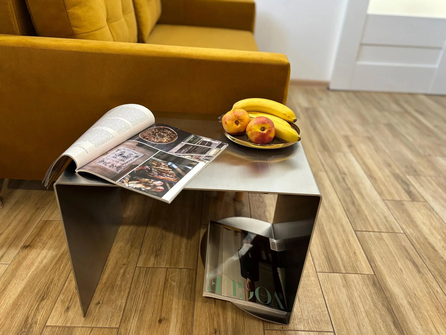 VELIENTO Stainless Steel Side Table - Veliento