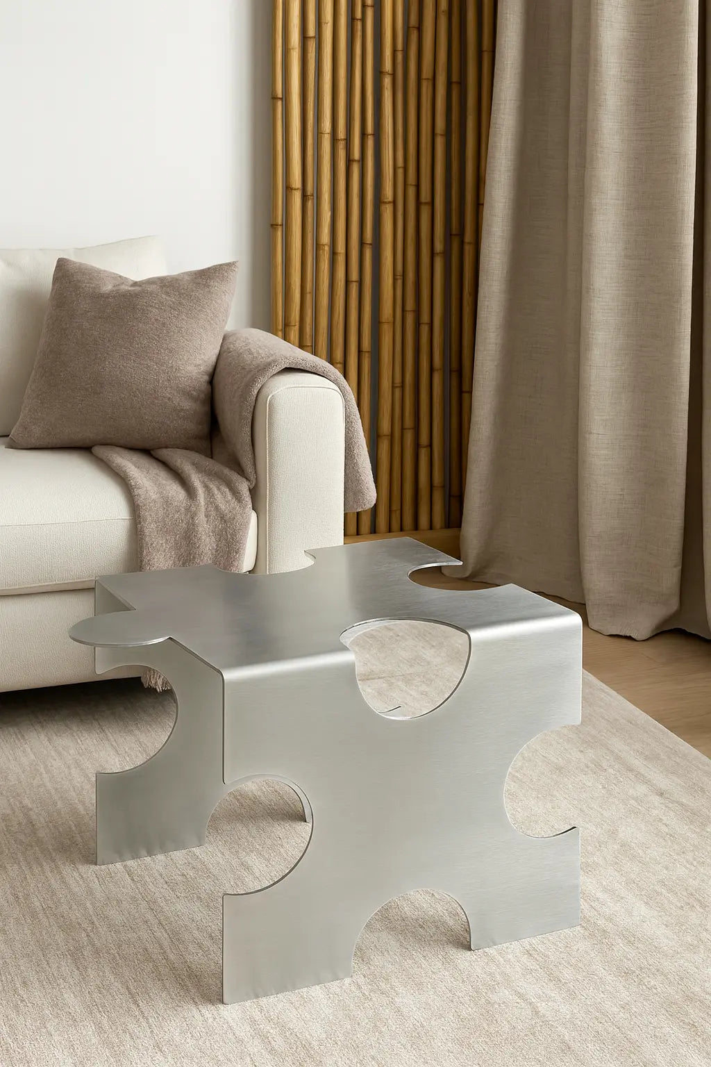 VELIENTO Stainless Steel Puzzle Coffee Table VELIENTO