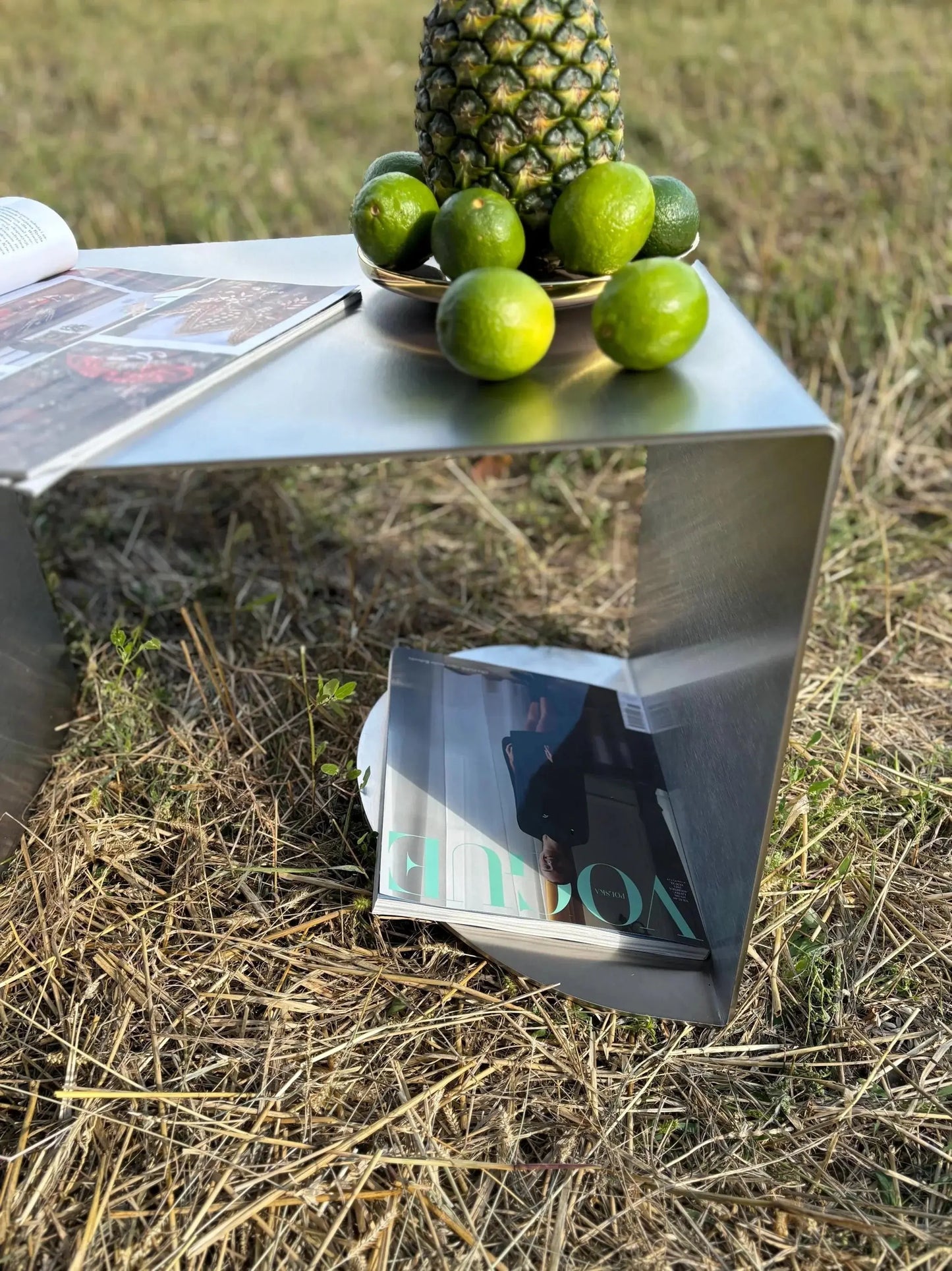 VELIENTO Stainless Steel Side Table - Veliento