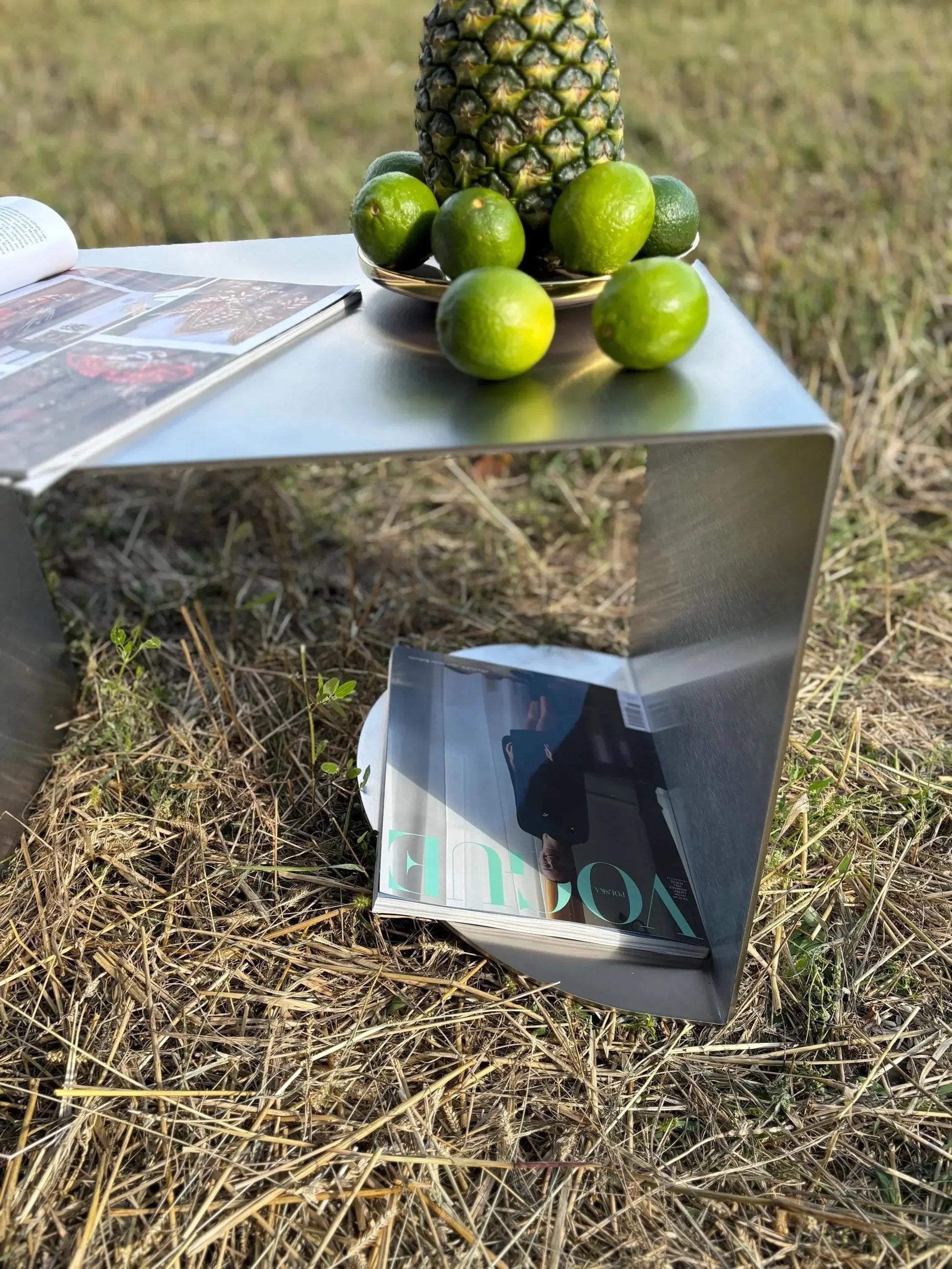 VELIENTO Stainless Steel Side Table - Veliento