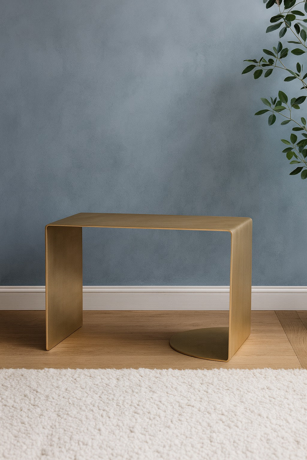 brass side table