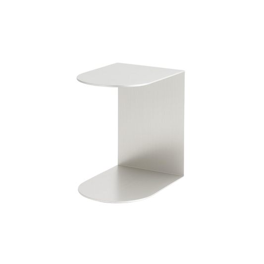 White side table on a white background