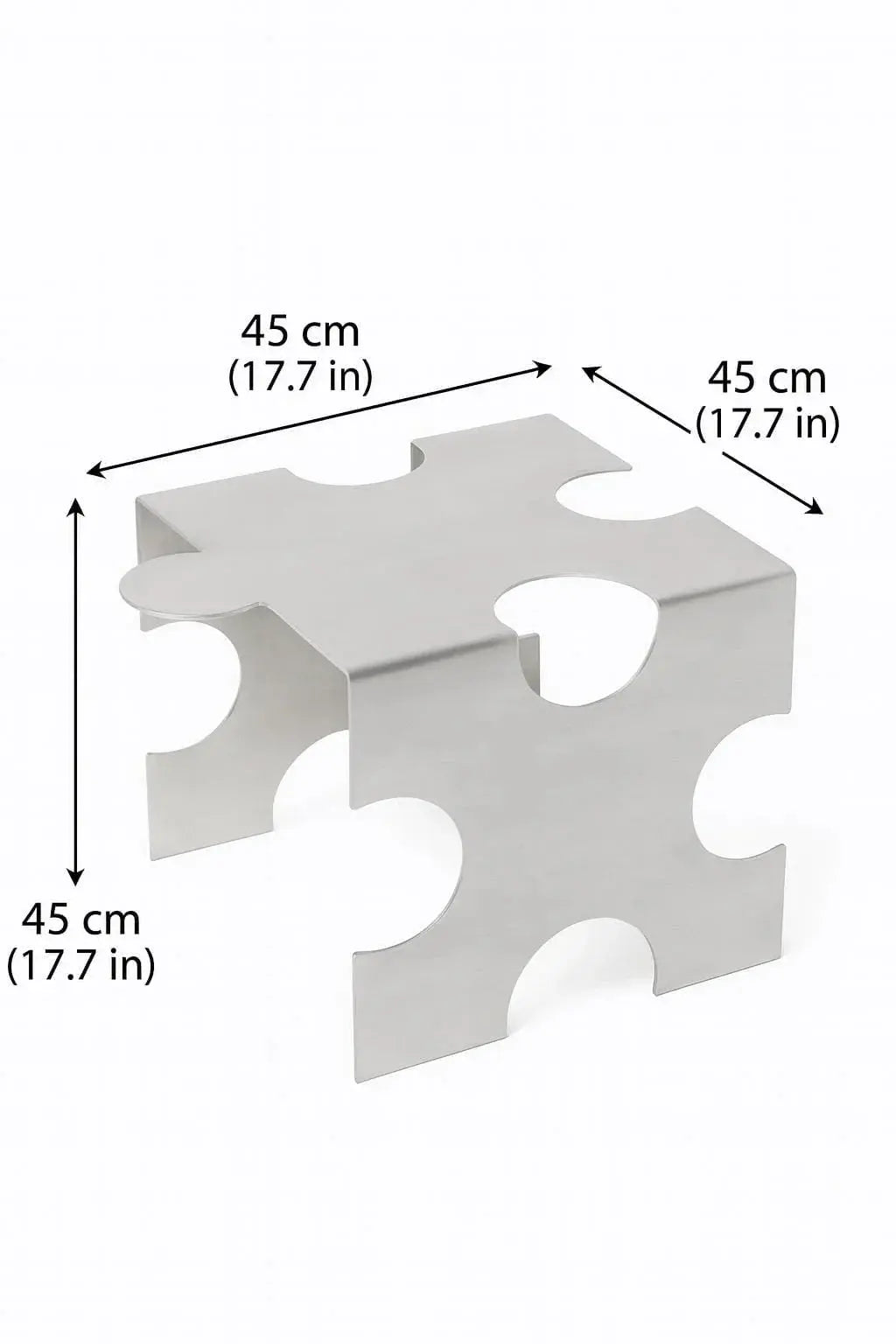 VELIENTO Stainless Steel Puzzle Coffee Table - Veliento