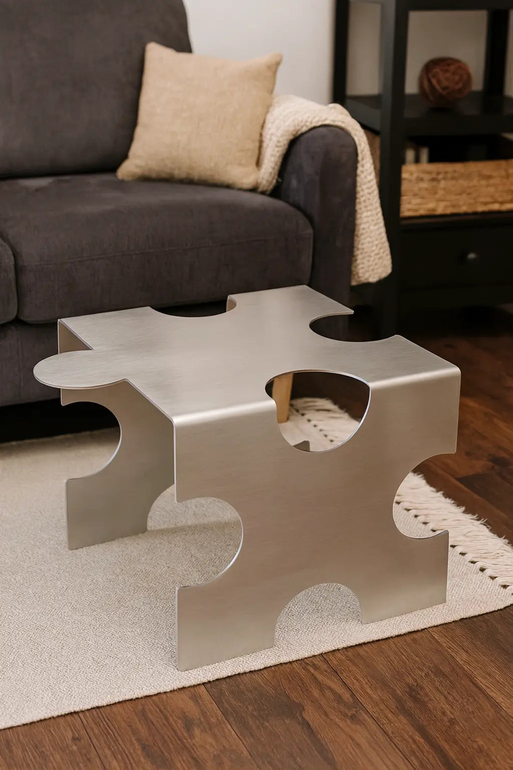 VELIENTO Stainless Steel Puzzle Coffee Table VELIENTO